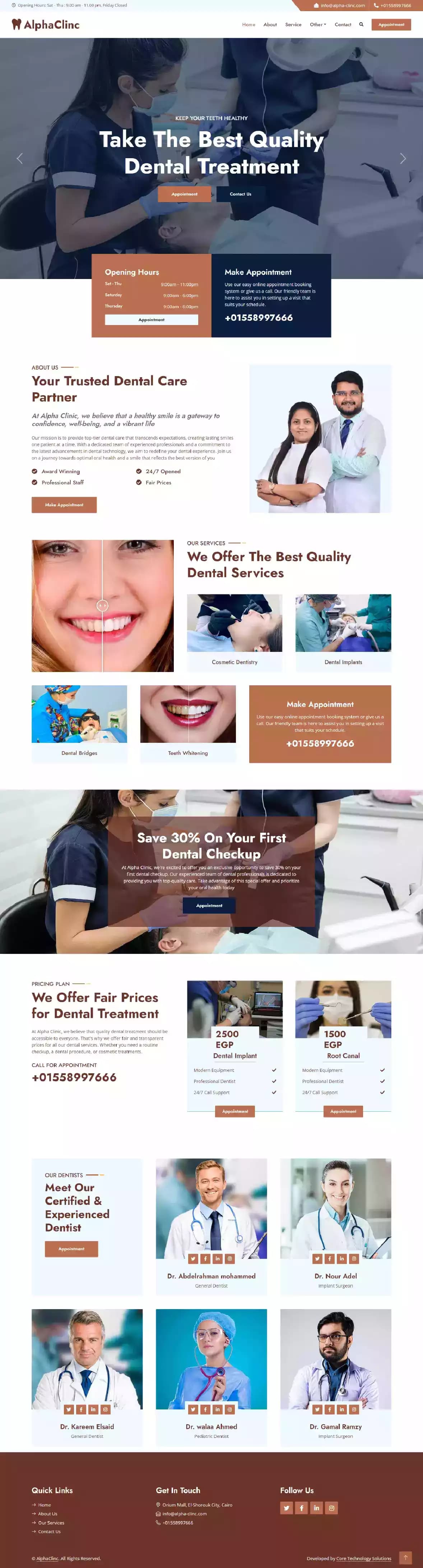 Alpha Clinic for dental treatment