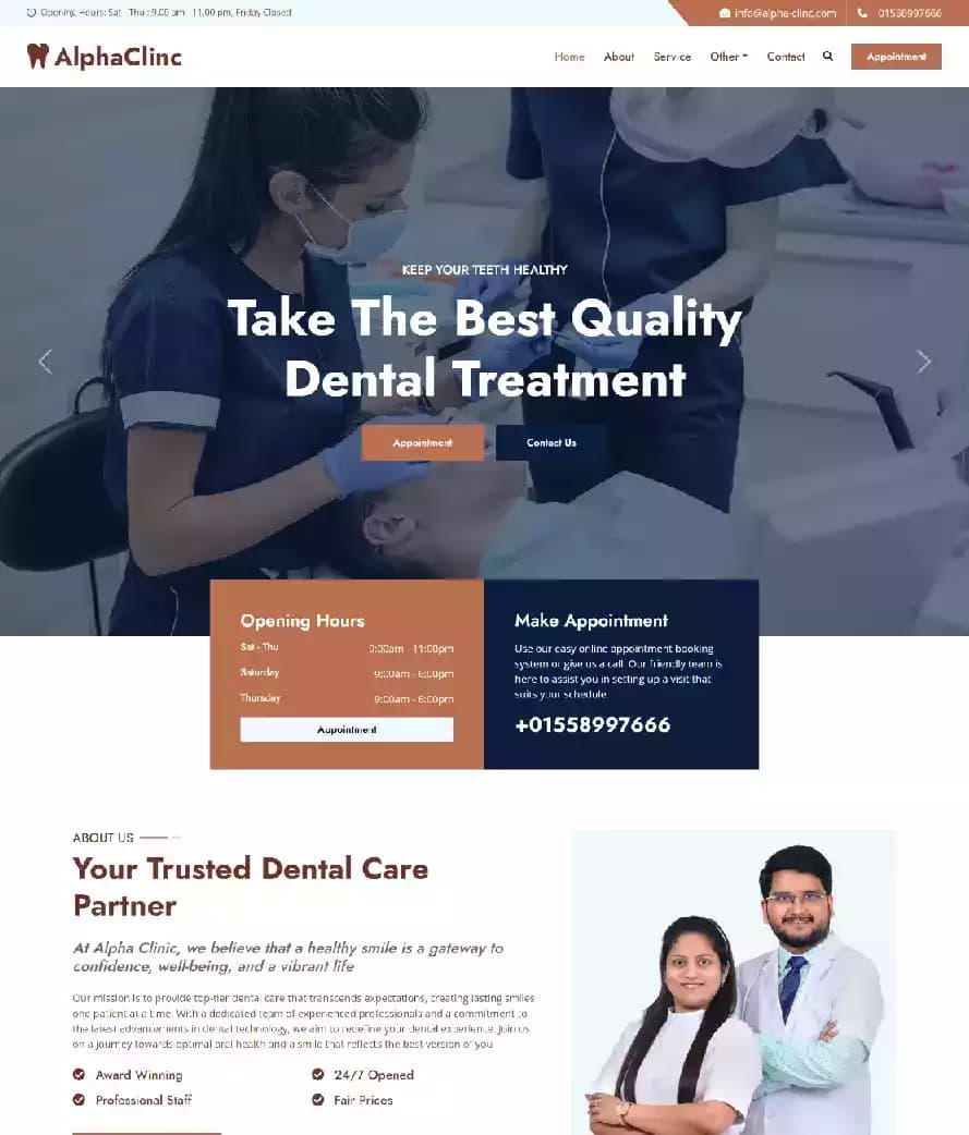 Alpha Clinic for dental treatment
