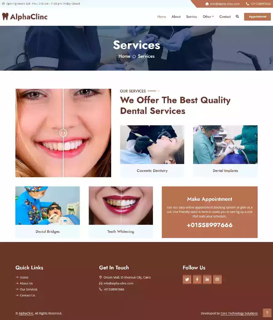 Alpha Clinic for dental treatment