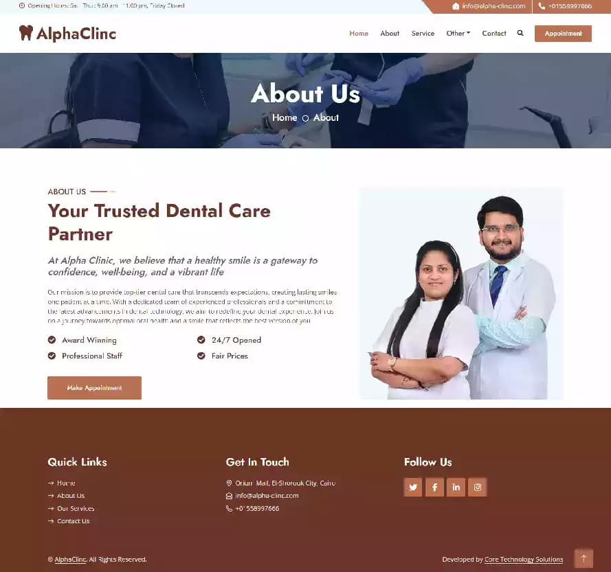 Alpha Clinic for dental treatment