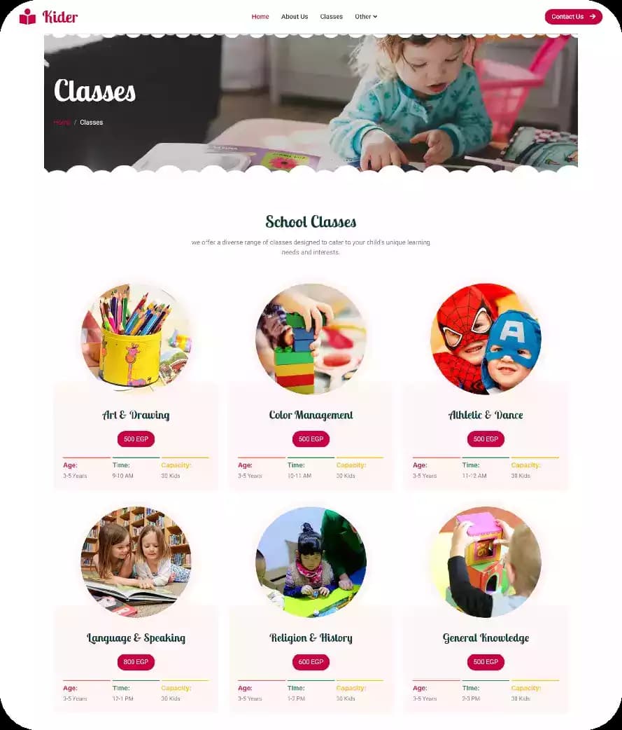 Kider for educating kids