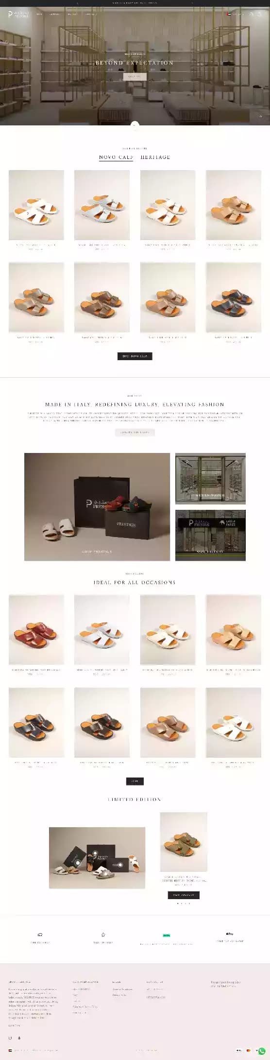 مشروع Prestige web store - Fekra Labs